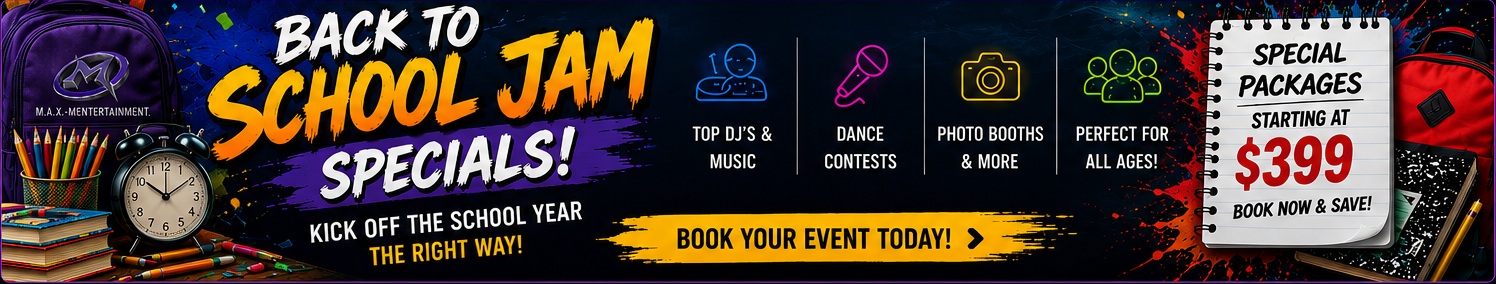 Back to School Jam Specials banner
